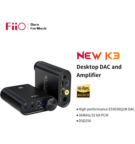 Fiio New K3 HiFi Taşınabilir Kulaklık Amfisi&USB-C DAC